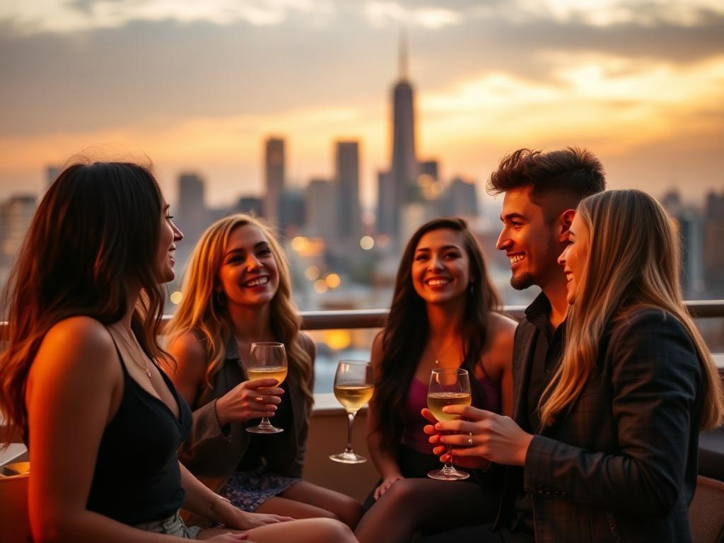 Golden Hour on the Roof